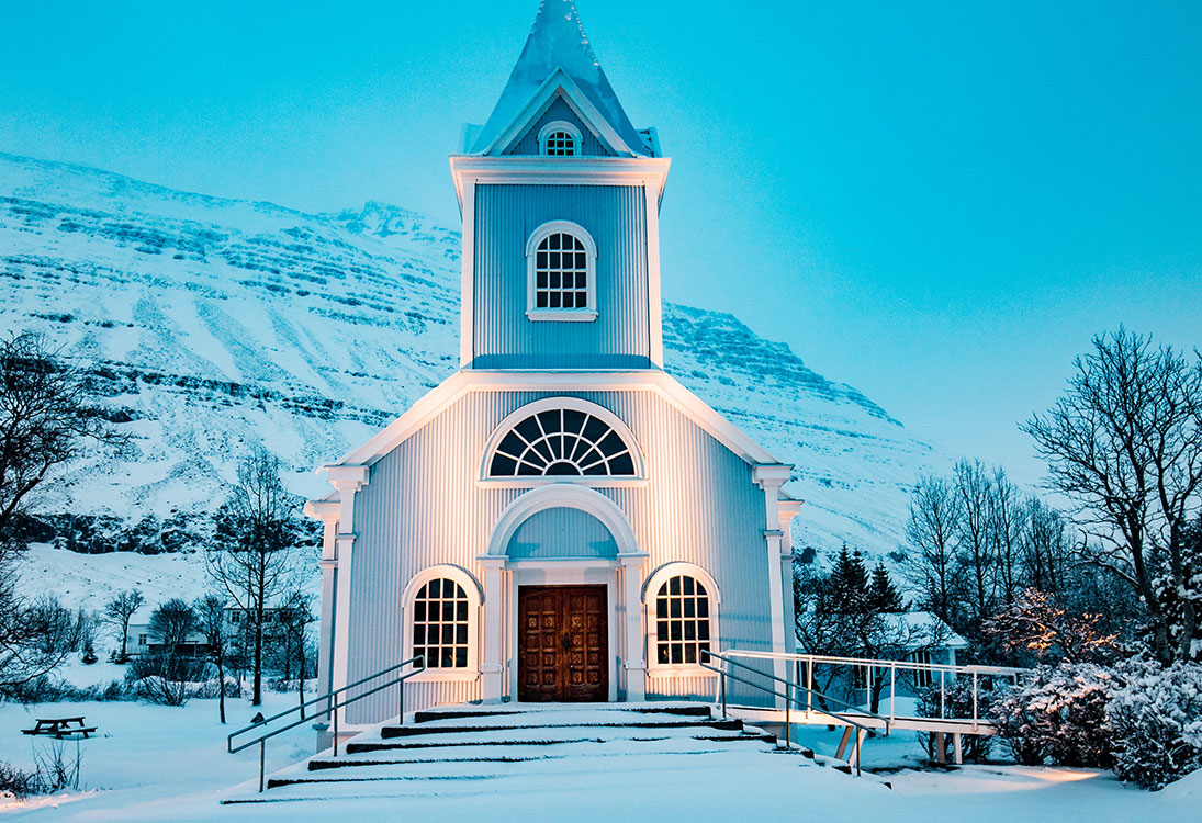 Church in Snow