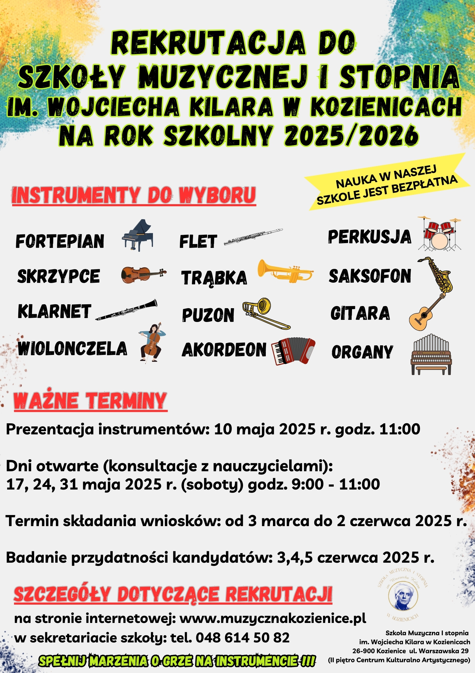 Plakat rekrutacyjny