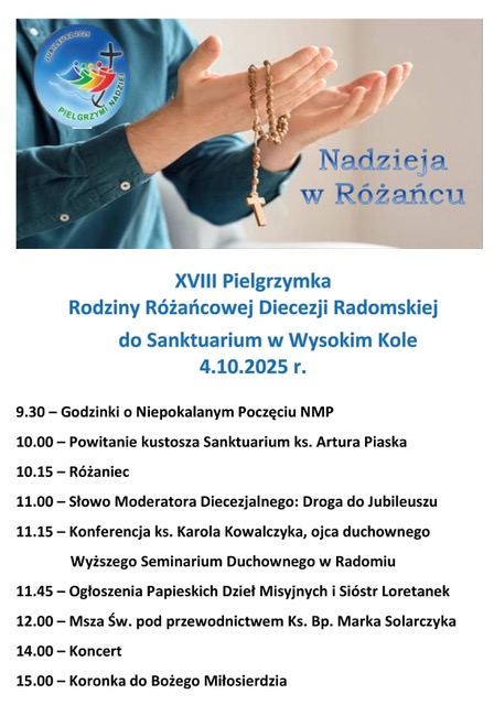 Program pielgrzymki KŻR do Wysokiego Koła 2025