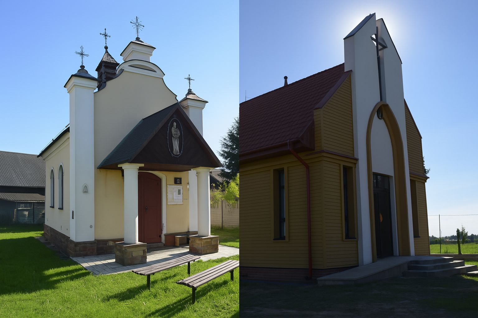 Umieść dwa przesłane